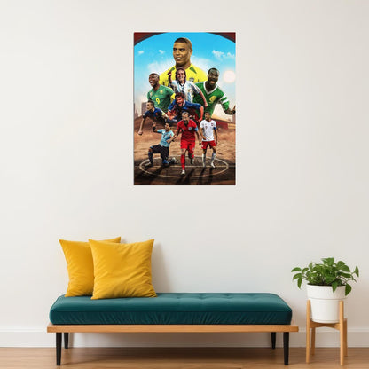 Soccer Number 9 Ronaldo Samuel Gabriel Roger Davor Poster Wall Art Print Home Wall Decor - xonomax