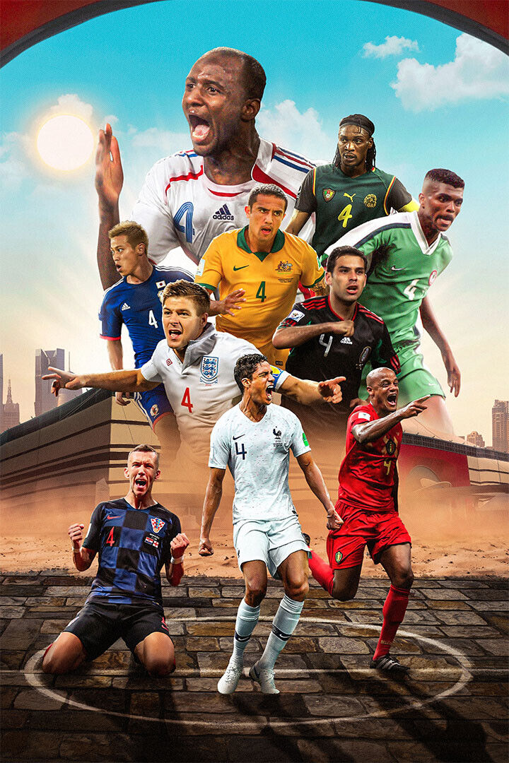 Soccer Number 4 Vieira Kanu Cahill Marquez Gerrard Poster Wall Art Print Home Wall Decor - xonomax