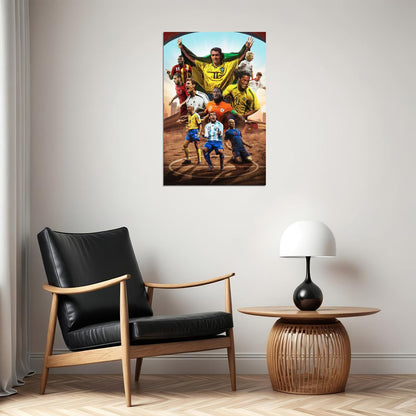 Soccer Number 11 Nedved Klose Drogba Henrik Tevez Robben Poster Wall Art Print Home Wall Decor - xonomax
