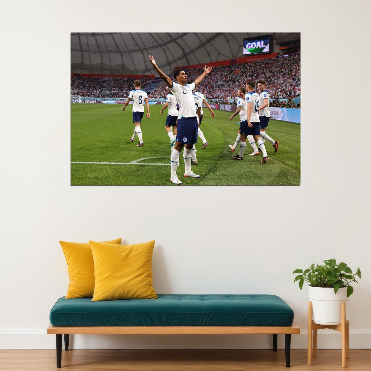 Jude England National Football Team World Cup Poster Wall Art Print Home Wall Decor