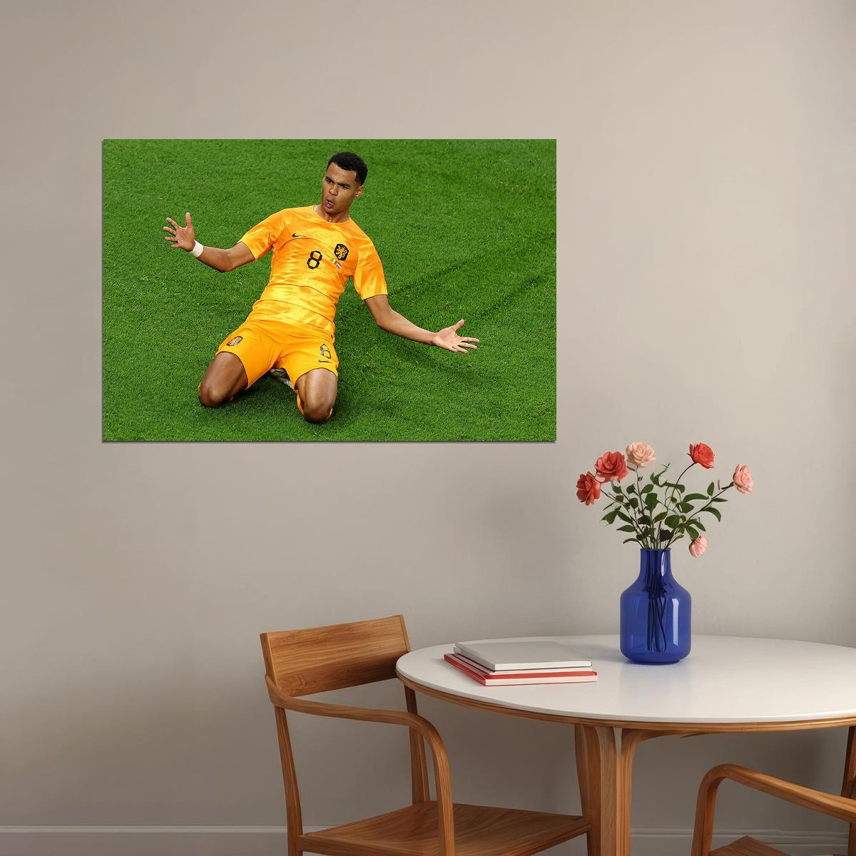 Cody Gakpo Netherlands World Soccer 2022 Poster Wall Art Print Home Wall Decor - xonomax