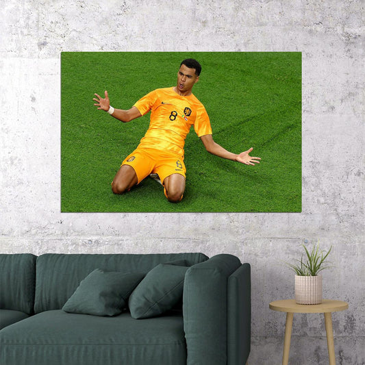 Cody Gakpo Netherlands World Soccer 2022 Poster Wall Art Print Home Wall Decor - xonomax