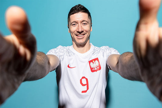 Robert Lewandowski Poland World Soccer 2022 Poster Wall Art Print Home Wall Decor