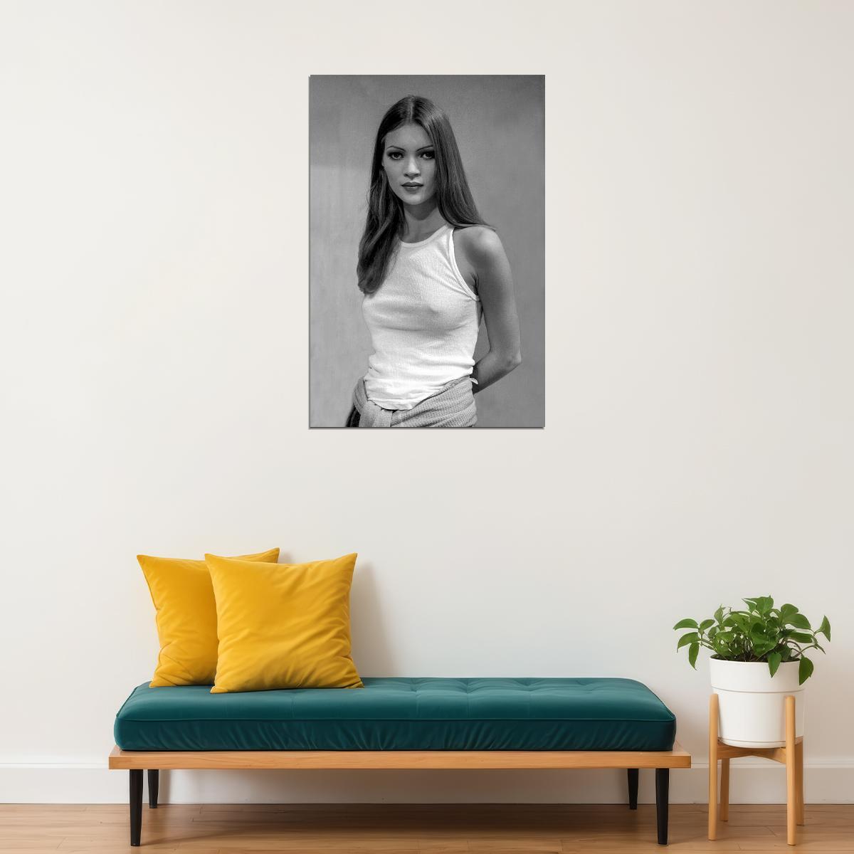 Kate Moss Model Stylist Artist Poster Wall Art Print Home Wall Decor - xonomax