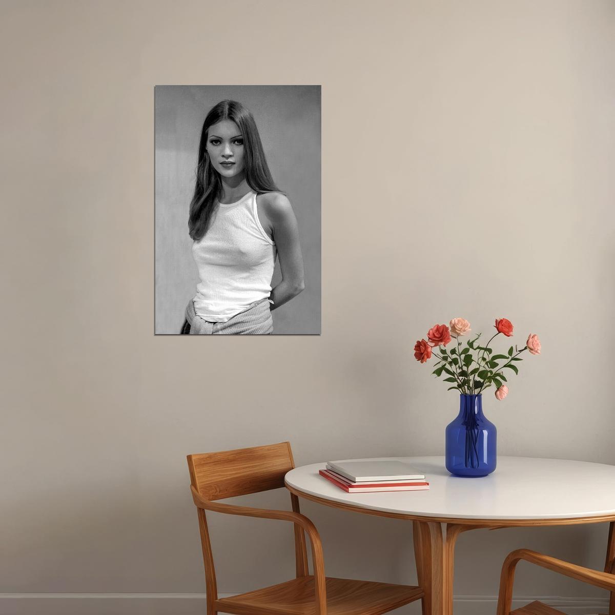Kate Moss Model Stylist Artist Poster Wall Art Print Home Wall Decor - xonomax