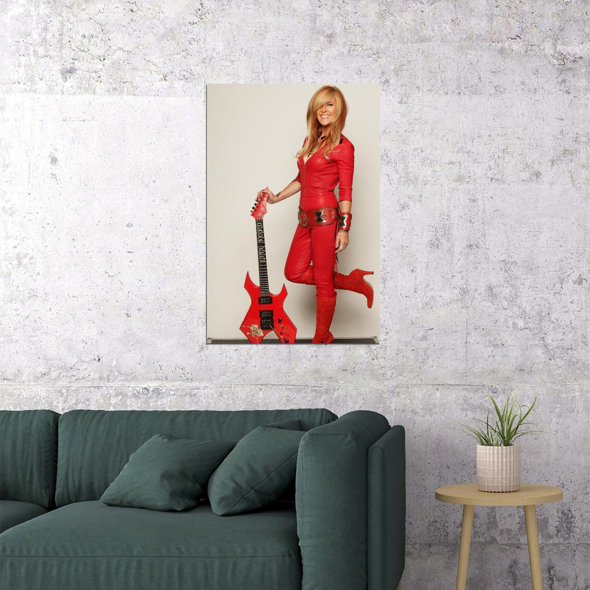 Lita Ford Celebrity Singer Vocalist Idol Poster Wall Art Print Home Wall Decor - xonomax