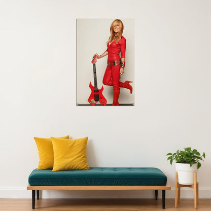 Lita Ford Celebrity Singer Vocalist Idol Poster Wall Art Print Home Wall Decor - xonomax