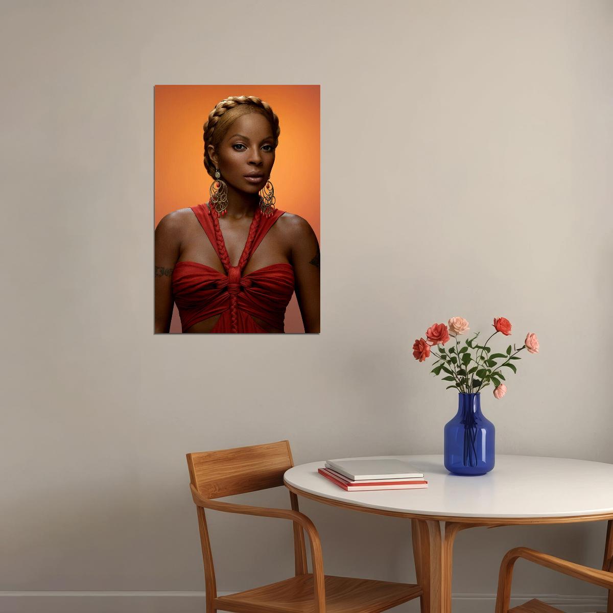 Mary J Blige Celebrity Singer Rapper Star Poster Wall Art Print Home Wall Decor - xonomax