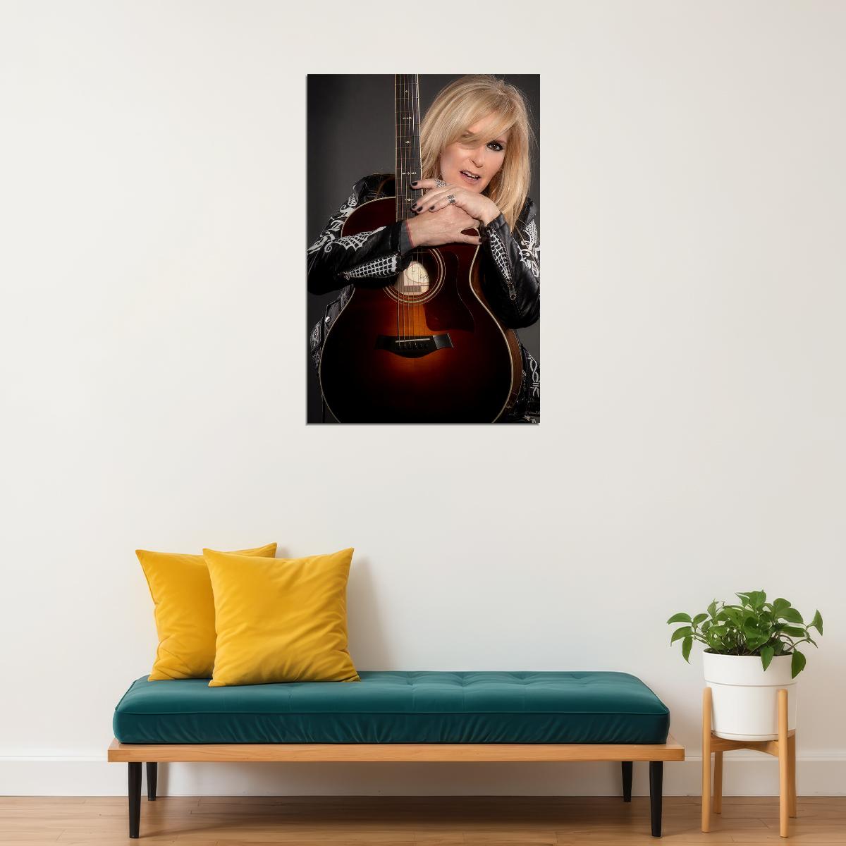 Lita Ford Celebrity Guitarist Musical Singer Idol Poster Wall Art Print Home Wall Decor - xonomax