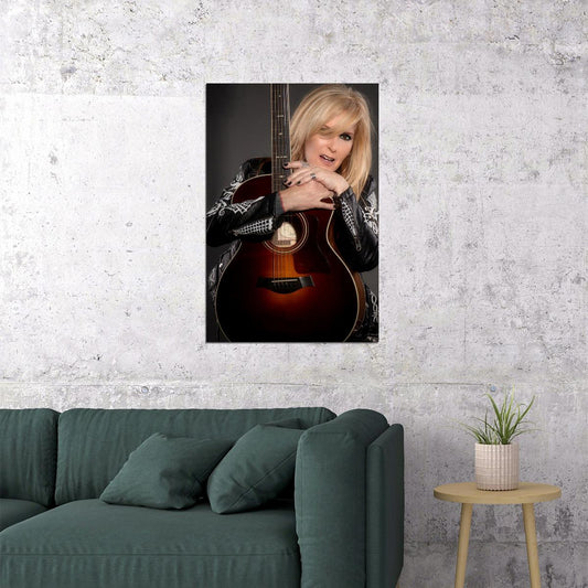Lita Ford Celebrity Guitarist Musical Singer Idol Poster Wall Art Print Home Wall Decor - xonomax