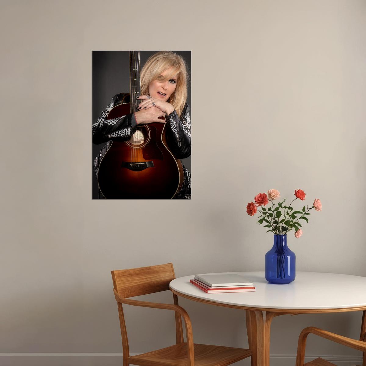 Lita Ford Celebrity Guitarist Musical Singer Idol Poster Wall Art Print Home Wall Decor - xonomax
