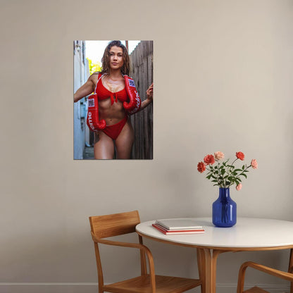 Melissa Wolfe Muscle Building Sports Star Poster Wall Art Print Home Wall Decor - xonomax