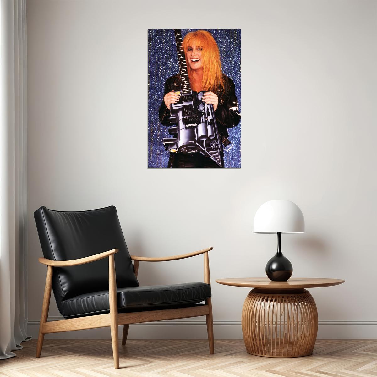 Lita Ford Celebrity Guitarist Musical Singer Star Poster Wall Art Print Home Wall Decor - xonomax