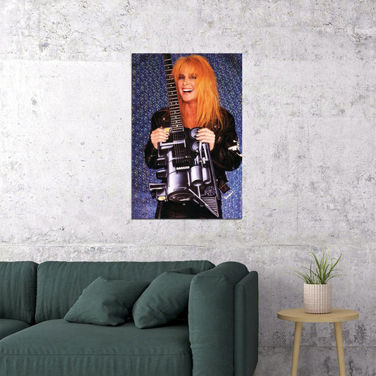 Lita Ford Celebrity Guitarist Musical Singer Star Poster Wall Art Print Home Wall Decor - xonomax