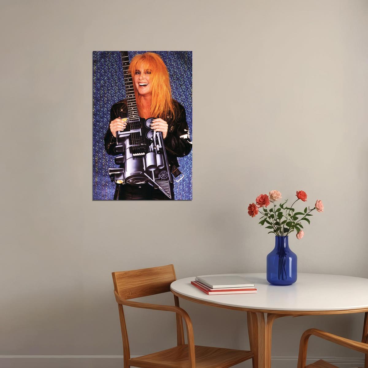 Lita Ford Celebrity Guitarist Musical Singer Star Poster Wall Art Print Home Wall Decor - xonomax