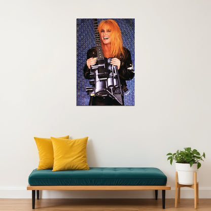 Lita Ford Celebrity Guitarist Musical Singer Star Poster Wall Art Print Home Wall Decor - xonomax