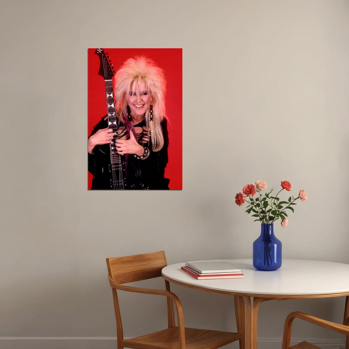 Lita Ford Celebrity Guitarist Musical Singer Poster Wall Art Print Home Wall Decor - xonomax
