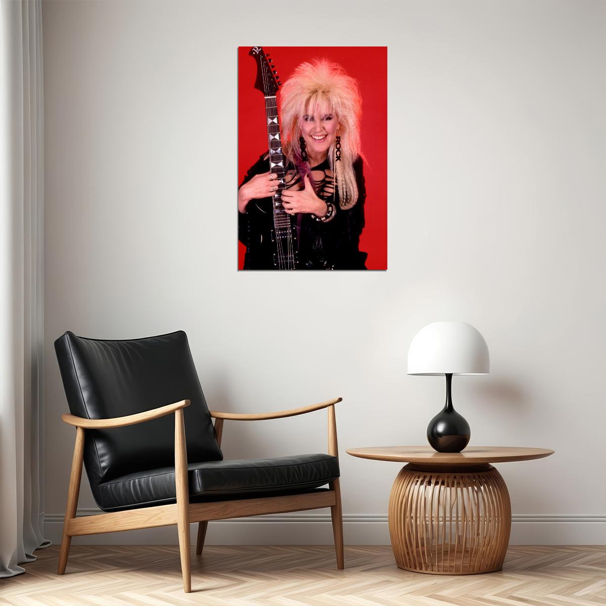 Lita Ford Celebrity Guitarist Musical Singer Poster Wall Art Print Home Wall Decor - xonomax