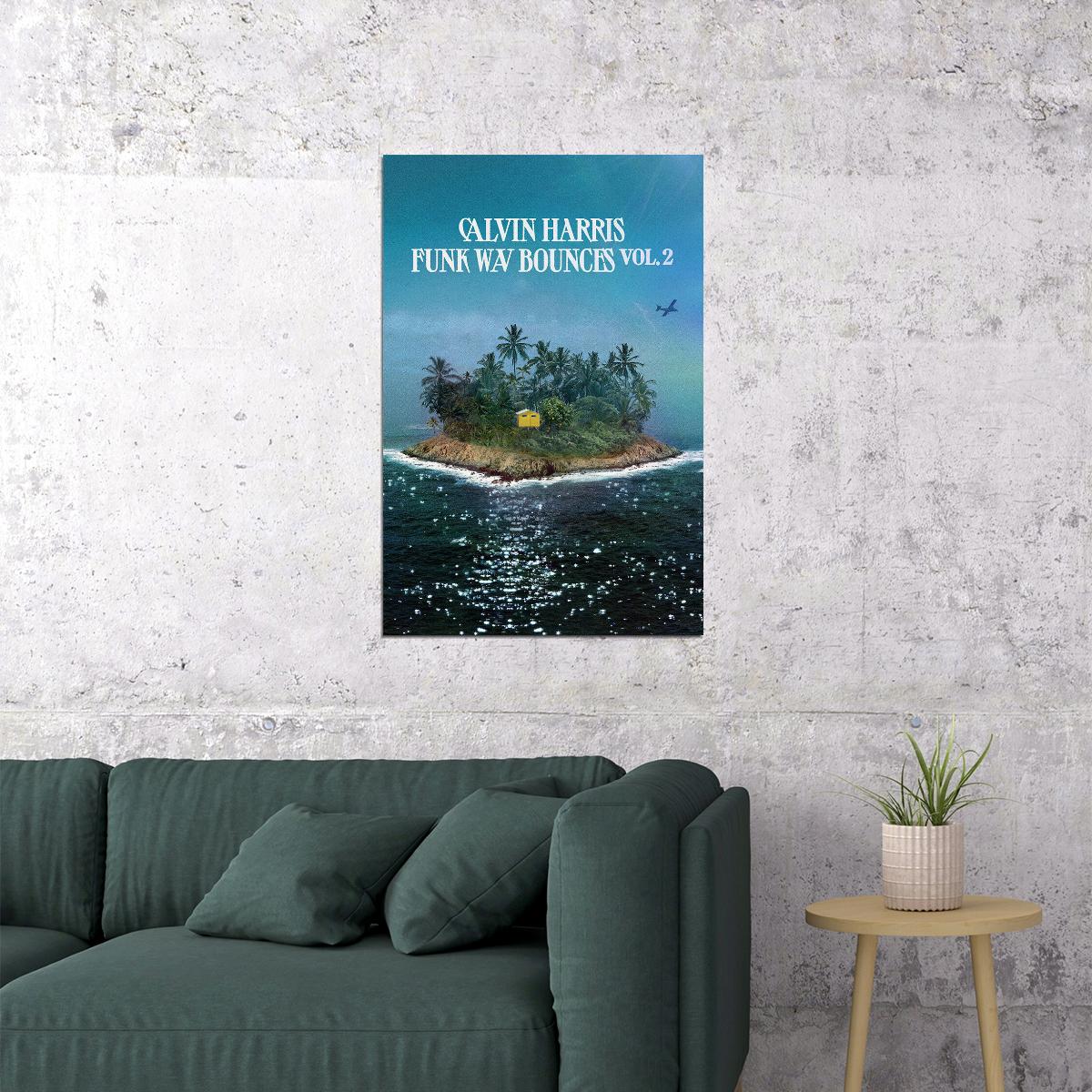 Calvin Harris Funk Wav Bounces Vol. 2 Album Poster Wall Art Print Home Wall Decor - xonomax
