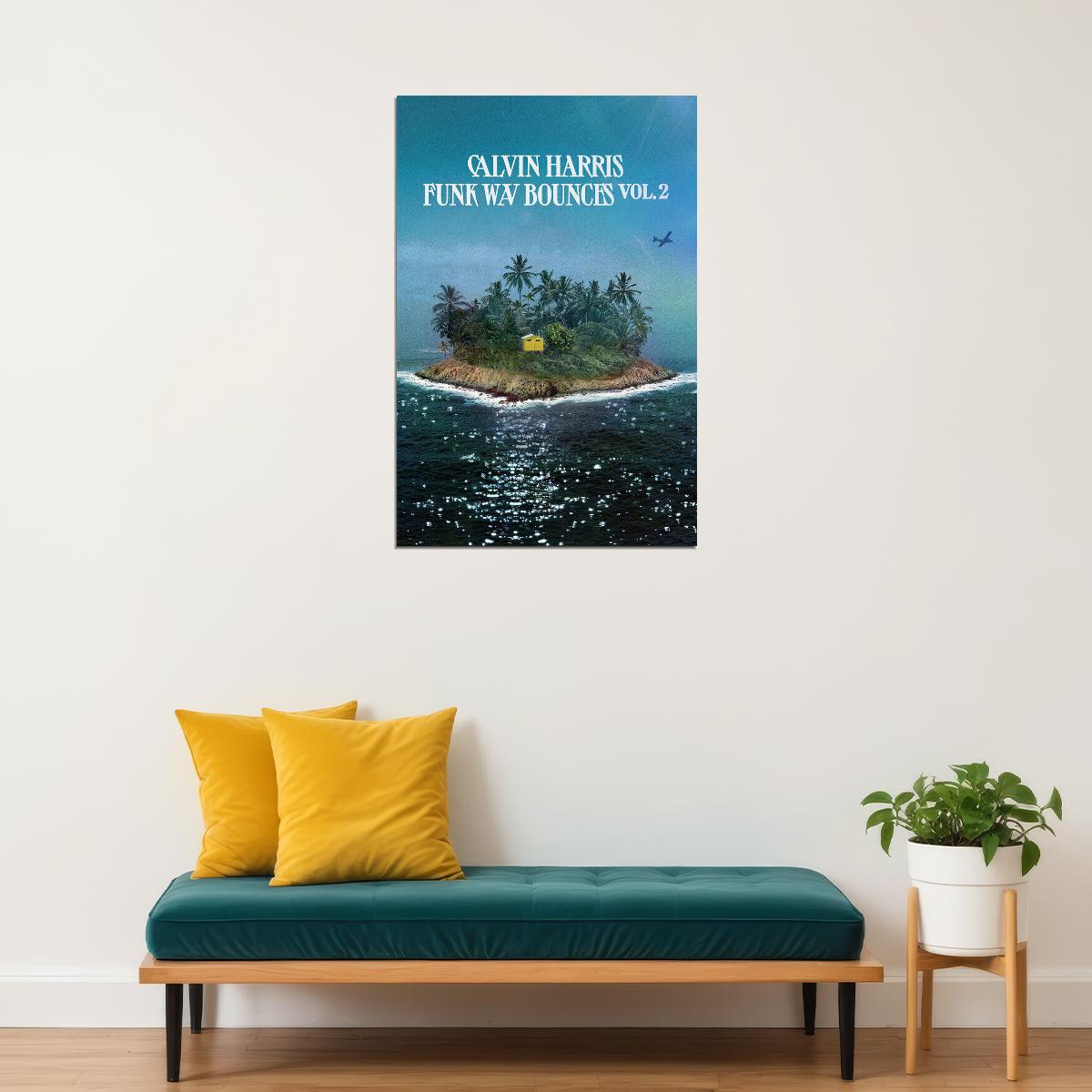 Calvin Harris Funk Wav Bounces Vol. 2 Album Poster Wall Art Print Home Wall Decor - xonomax
