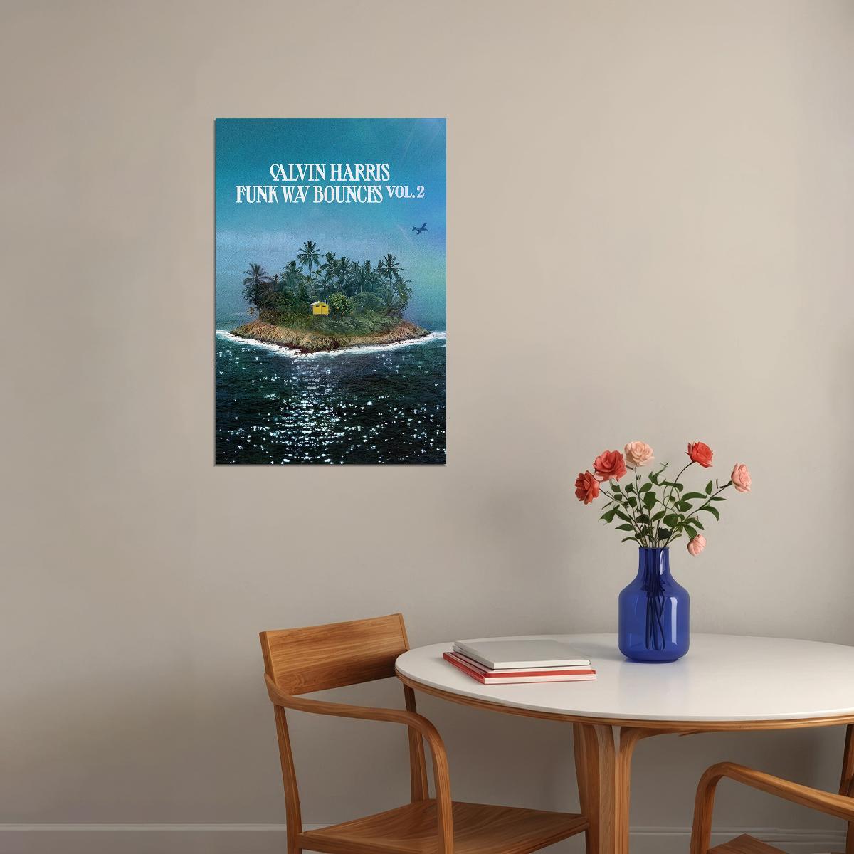Calvin Harris Funk Wav Bounces Vol. 2 Album Poster Wall Art Print Home Wall Decor - xonomax
