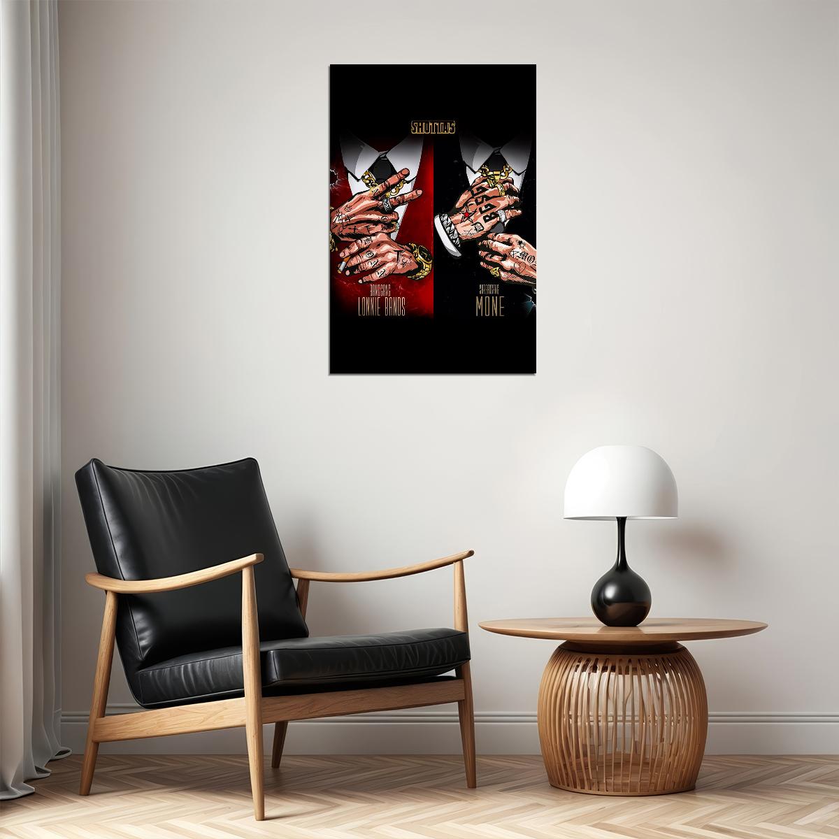 Band Gang Lonnie Bands Shottas Music Album Poster Wall Art Print Home Wall Decor - xonomax