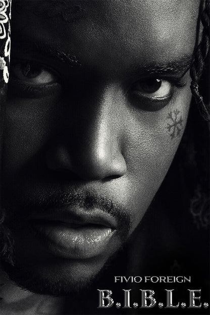 Fivio Foreign American Rapper B.i.b.l.e. Album Poster Wall Art Print Home Wall Decor - xonomax