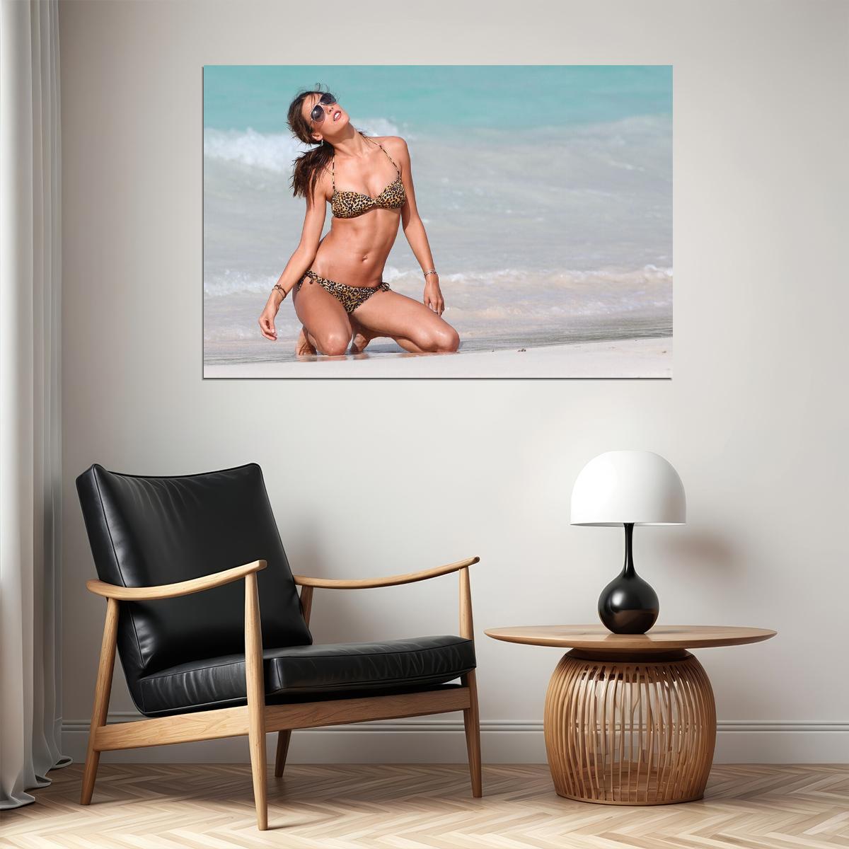Alessandra Amrosio Brazilian Model Famous Artist Poster Wall Art Print Home Wall Decor - xonomax