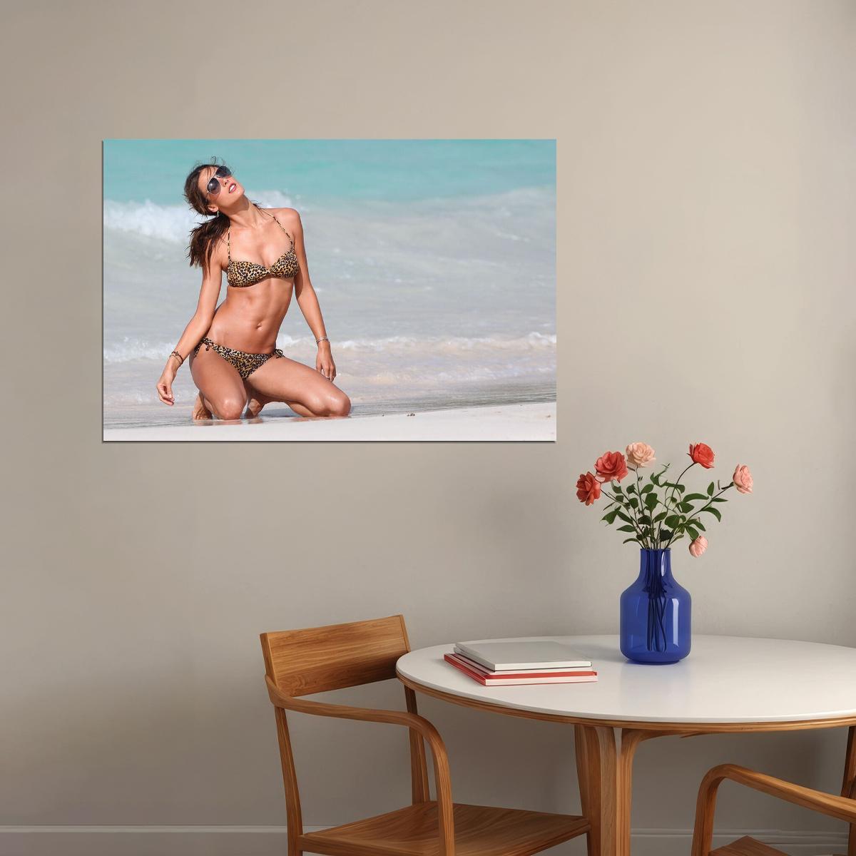 Alessandra Amrosio Brazilian Model Famous Artist Poster Wall Art Print Home Wall Decor - xonomax
