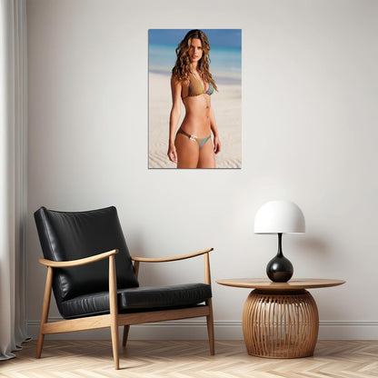 Alessandra Ambrosio Brazilian Model Artist Poster Wall Art Print Home Wall Decor - xonomax