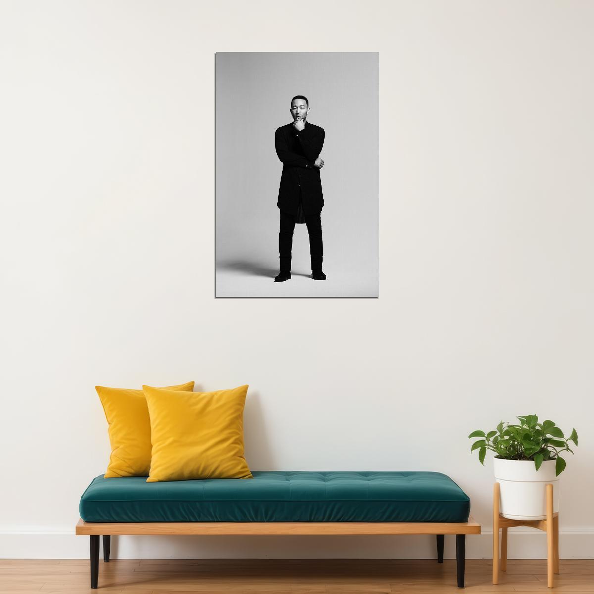 John Legend American Singer Pop Musician Actor Poster Wall Art Print Home Wall Decor