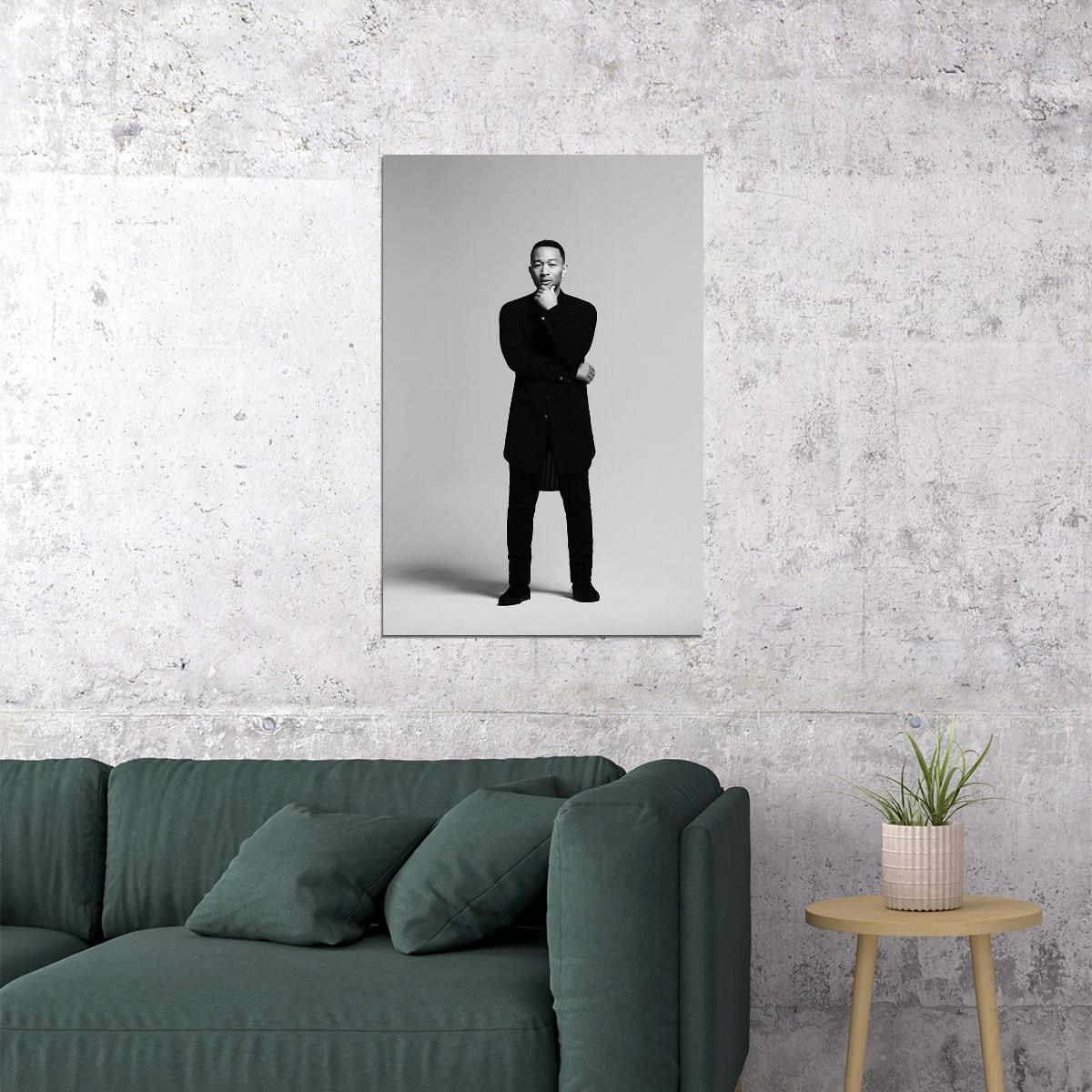 John Legend American Singer Pop Musician Actor Poster Wall Art Print Home Wall Decor