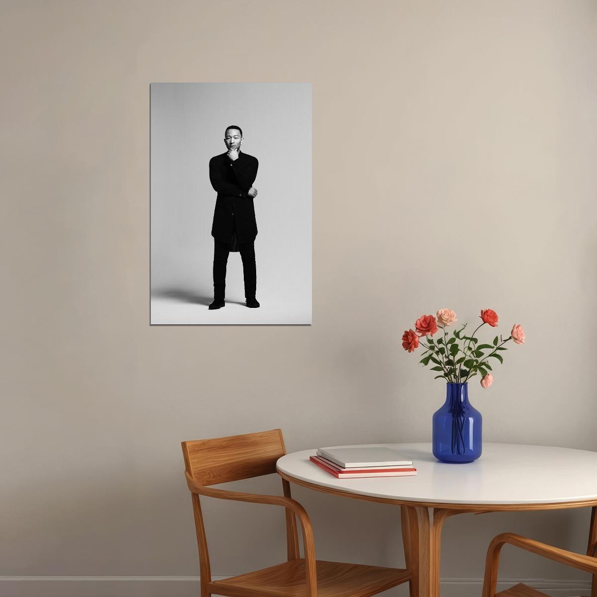 John Legend American Singer Pop Musician Actor Poster Wall Art Print Home Wall Decor