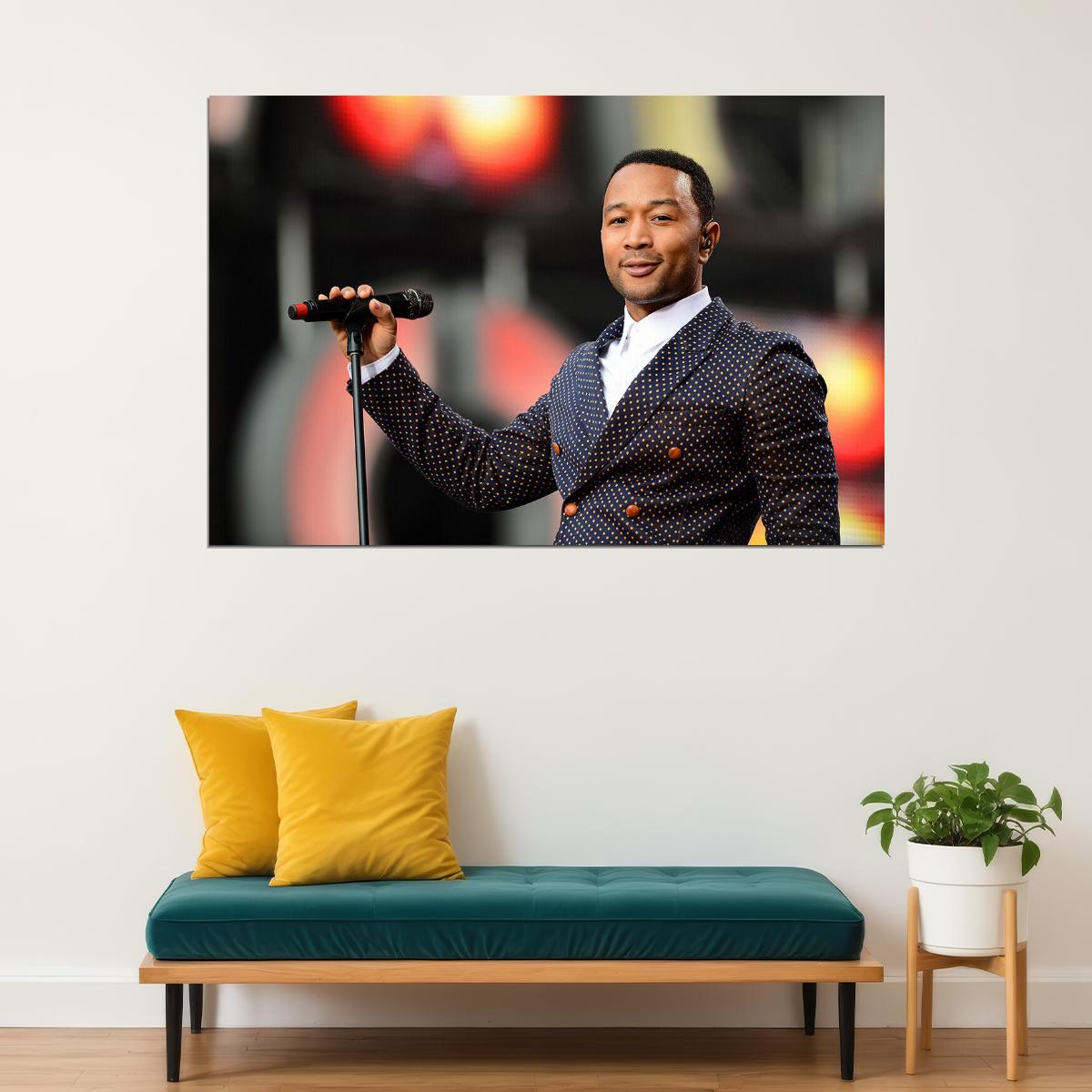 John Legend American Singer Pop Music Actor Poster Wall Art Print Home Wall Decor