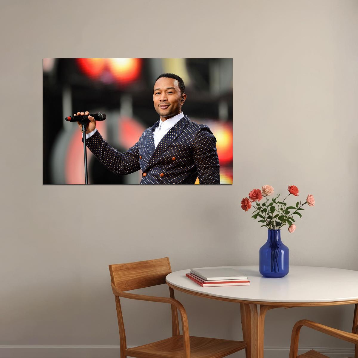 John Legend American Singer Pop Music Actor Poster Wall Art Print Home Wall Decor