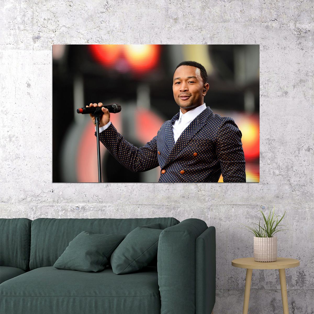John Legend American Singer Pop Music Actor Poster Wall Art Print Home Wall Decor