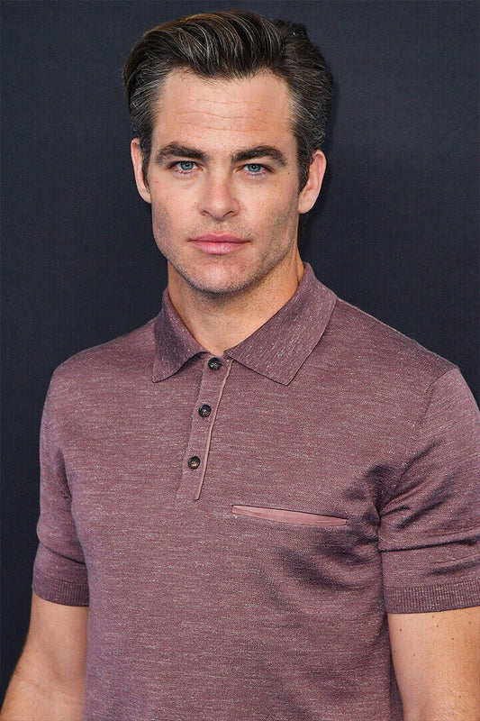 Chris Pine American Cinema Actor Famous Artist Poster Wall Art Print Home Wall Decor - xonomax