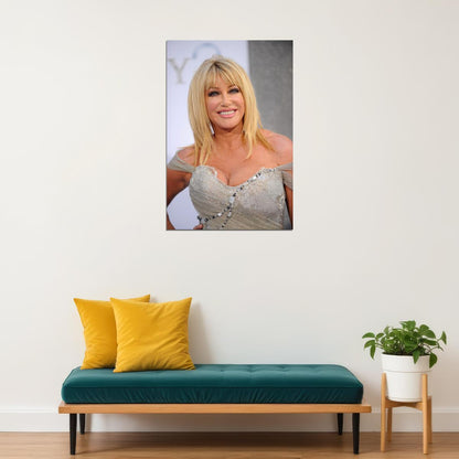 Suzanne Somers 80s 90s Actress Singer Star Poster Wall Art Print Home Wall Decor - xonomax