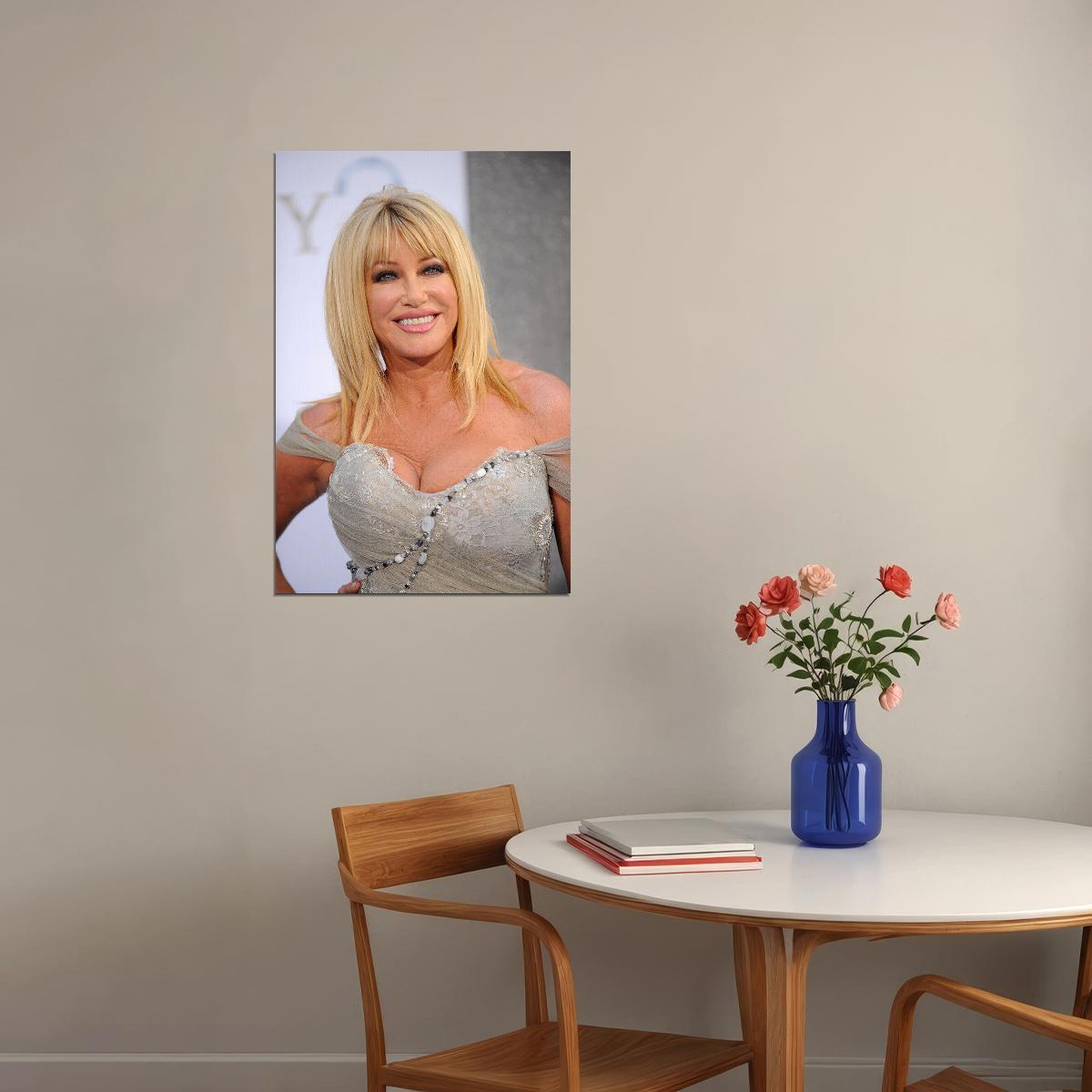 Suzanne Somers 80s 90s Actress Singer Star Poster Wall Art Print Home Wall Decor - xonomax