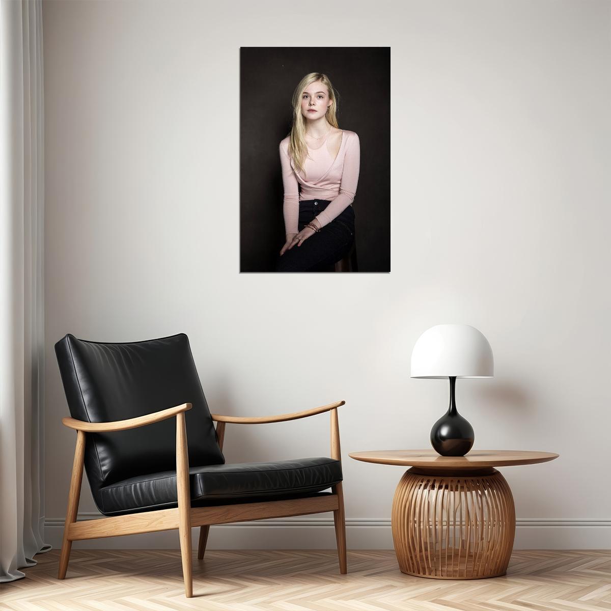 Elle Fanning Celebrity Cinema Actor Star Poster Wall Art Print Home Wall Decor - xonomax