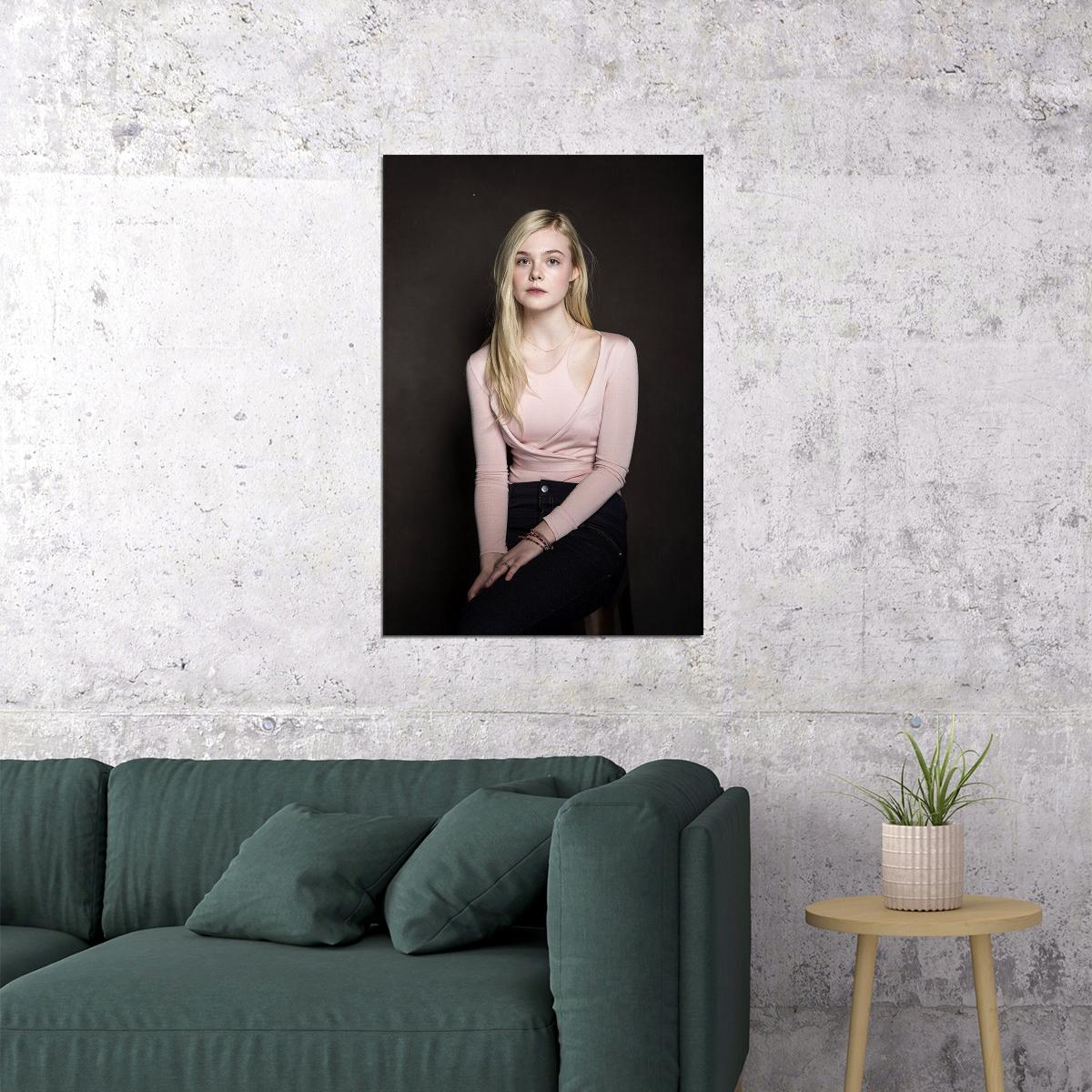 Elle Fanning Celebrity Cinema Actor Star Poster Wall Art Print Home Wall Decor - xonomax