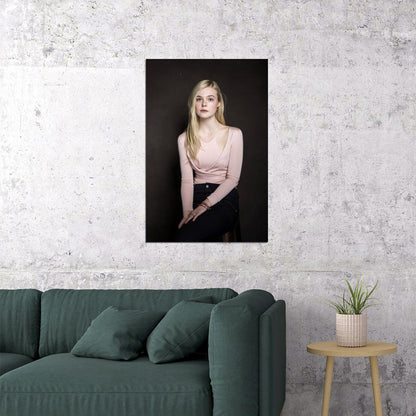 Elle Fanning Celebrity Cinema Actor Star Poster Wall Art Print Home Wall Decor - xonomax