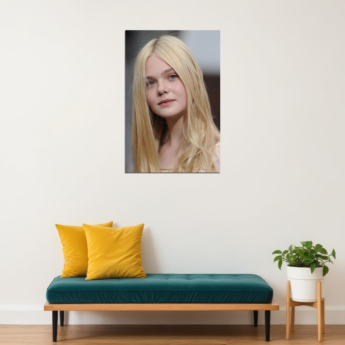 Elle Fanning Celebrity Cinema Actor Star Poster Wall Art Print Home Wall Decor - xonomax