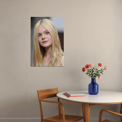 Elle Fanning Celebrity Cinema Actor Star Poster Wall Art Print Home Wall Decor - xonomax