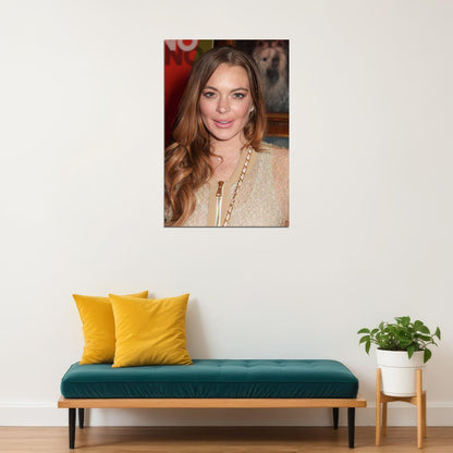 Lindsay Lohan Celebrity Cinema Actress Star Poster Wall Art Print Home Wall Decor - xonomax