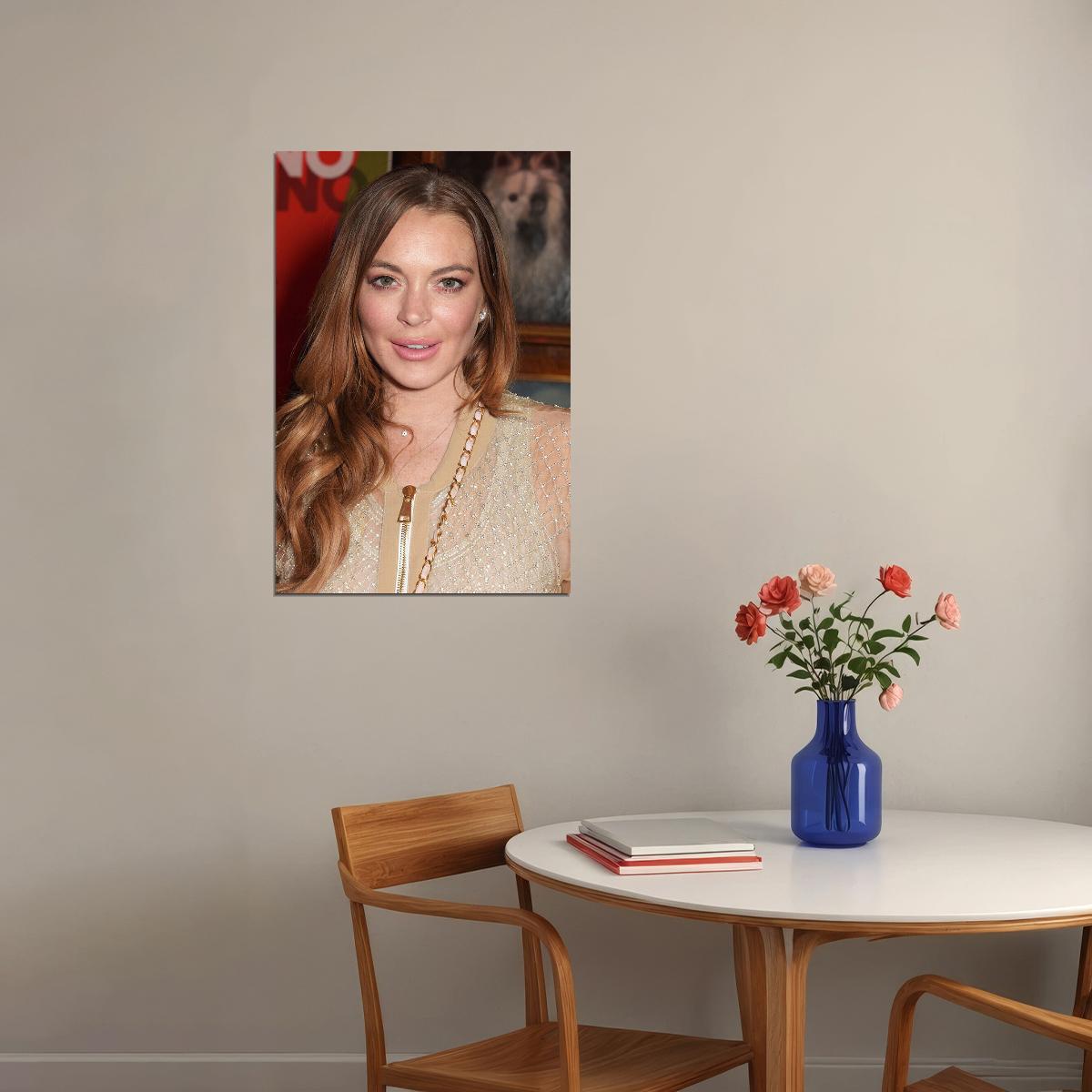 Lindsay Lohan Celebrity Cinema Actress Star Poster Wall Art Print Home Wall Decor - xonomax