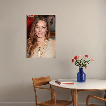 Lindsay Lohan Celebrity Cinema Actress Star Poster Wall Art Print Home Wall Decor - xonomax