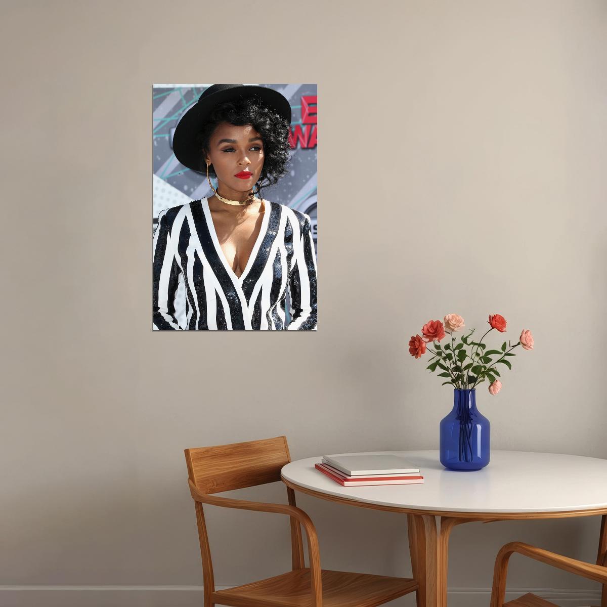 Janelle Monae Celebrity Actor Singeer Star Poster Wall Art Print Home Wall Decor - xonomax