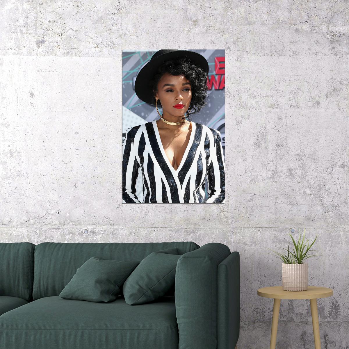 Janelle Monae Celebrity Actor Singeer Star Poster Wall Art Print Home Wall Decor - xonomax