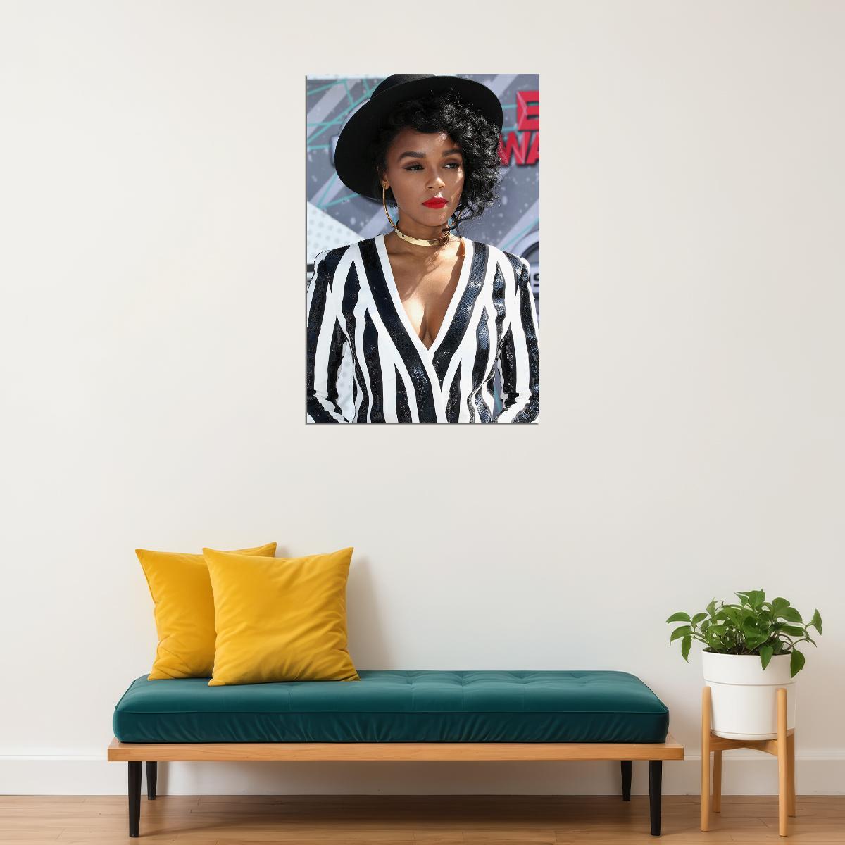 Janelle Monae Celebrity Actor Singeer Star Poster Wall Art Print Home Wall Decor - xonomax